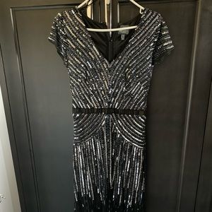 Embellished Adrienne Papell gown